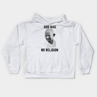 God has no religion Kids Hoodie